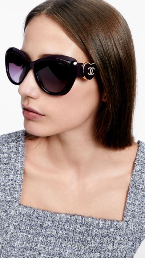 trendy chanel sunglasses|Chanel sunglasses with clear sides.